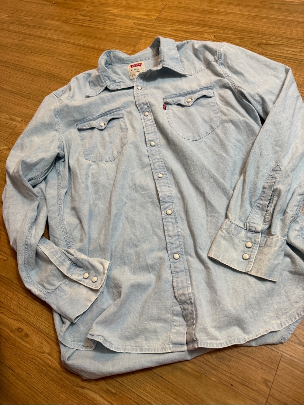 Levi's Women’s Light Blue Denim Western Shirt